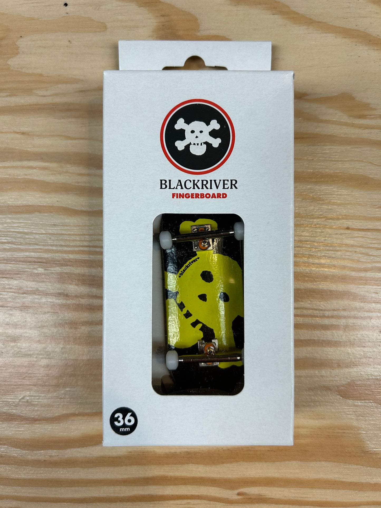 Blackriver Fingerboard "New Skull" yellow Set 5ply 36mm