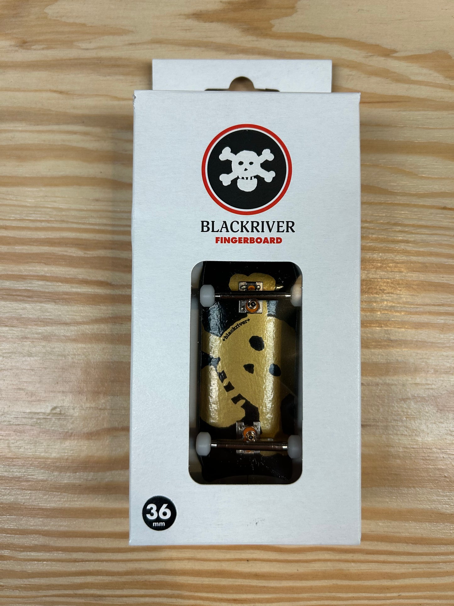 Blackriver Fingerboard "New Skull" gold Set 5ply 36mm