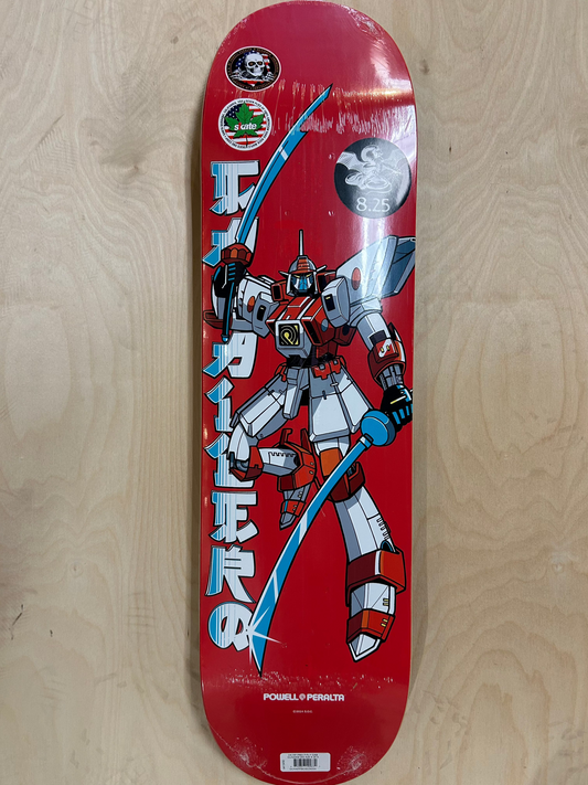 Powell Peralta Gundam Skateboard Deck Red 8.25