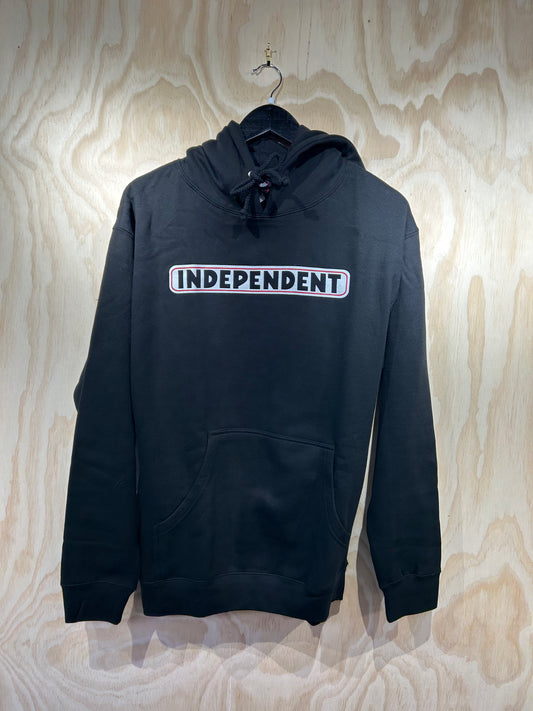 Independent Bar Logo Hooded Heavyweight Sweatshirt Black