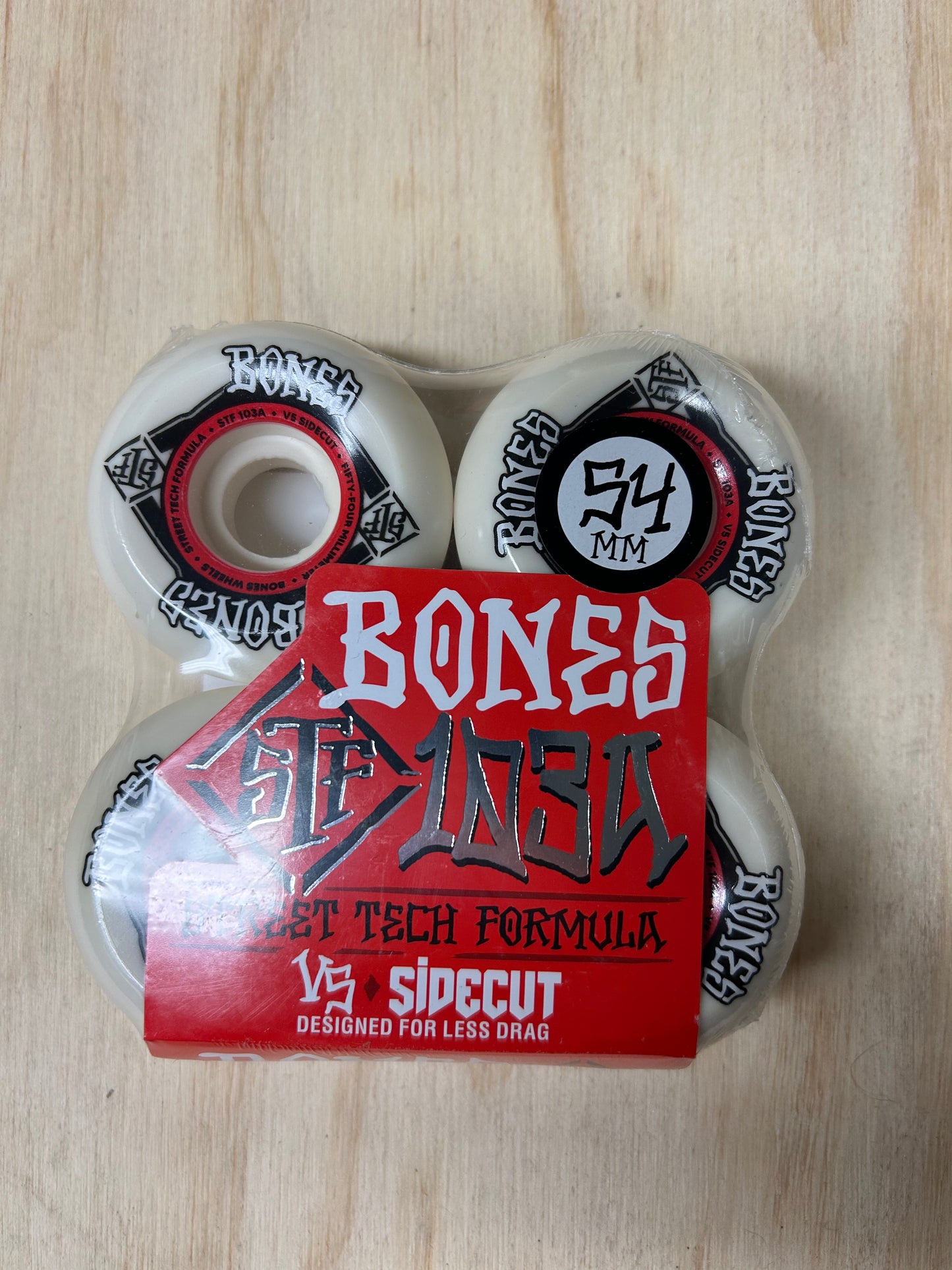 BONES STF SIDECUT 54 V5 STREET TECH FORMULA 103A 4PK