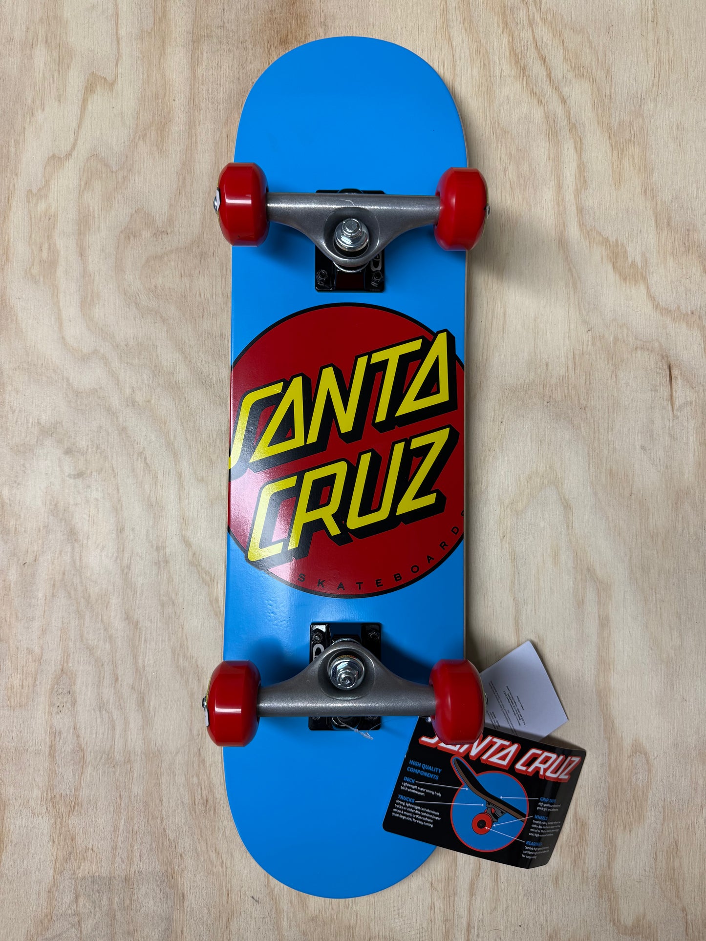 Classic Dot Super Micro 7.25in x 27.00in Santa Cruz Skateboard Mini Complete