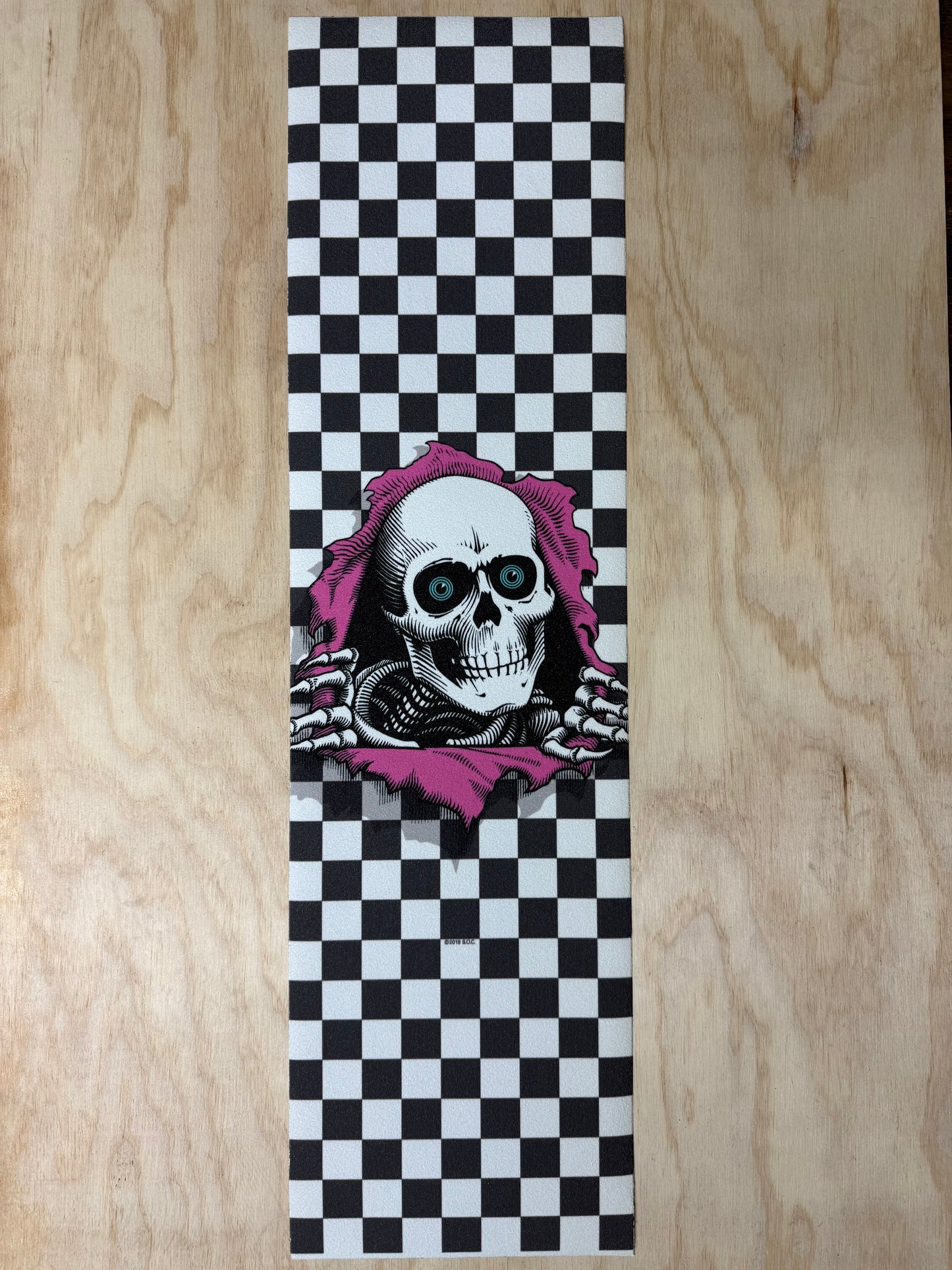 Powell Peralta Grip Tape Sheet 9 x 33 Ripper Checker (White)