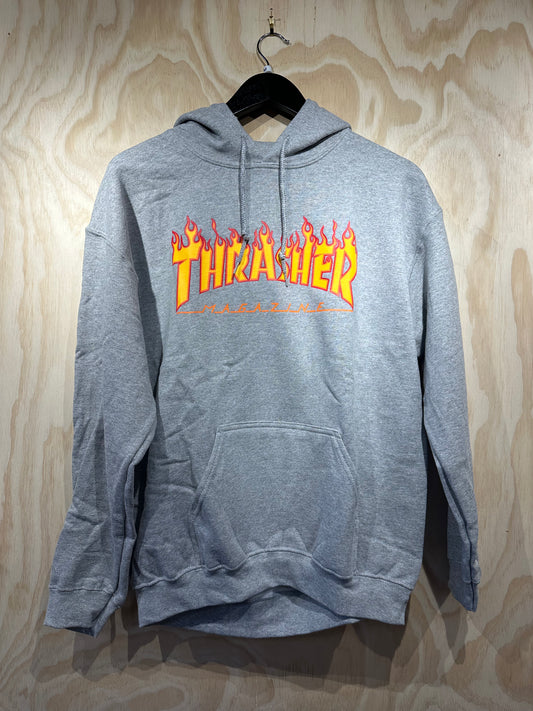 Thrasher FLAME - HOODIE - GREY