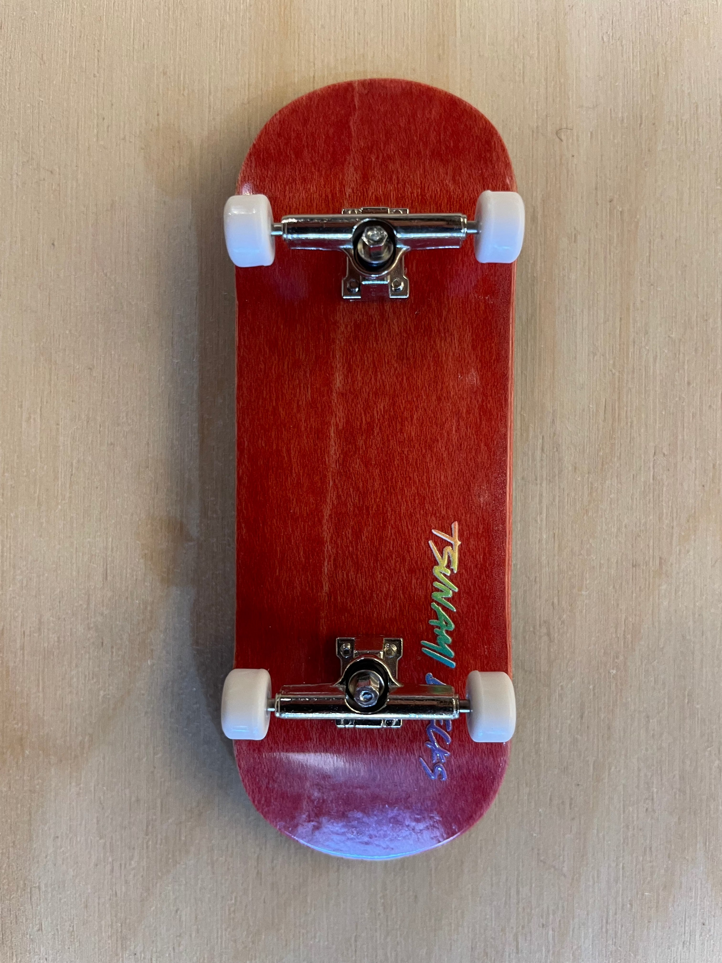 Tsunami Finger Board Complete - Red / White Wheels